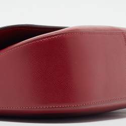Kate Spade Red Saffiano Leather Staci Flap Shoulder Bag