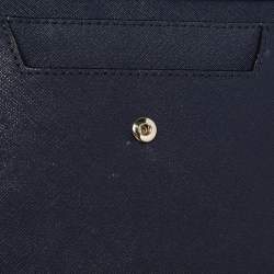 Kate Spade Navy Blue Leather Mini Cameron Street Briley Chain Clutch