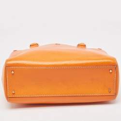 Kate Spade Orange Leather Middle Zip Tote