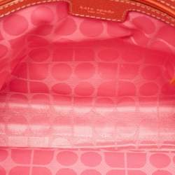 Kate Spade Orange Leather Middle Zip Tote
