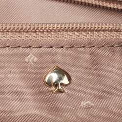 Pre Owned Kate Spade Ivory Quilted Leather Patternson Satchel