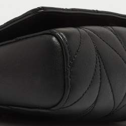 Pre Owned Kate Spade Black Briar Lane Quilted Leather Mini Evelyn Shoulder Bag