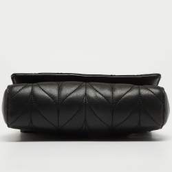 Pre Owned Kate Spade Black Briar Lane Quilted Leather Mini Evelyn Shoulder Bag