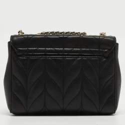 Pre Owned Kate Spade Black Briar Lane Quilted Leather Mini Evelyn Shoulder Bag