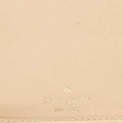 Kate Spade Blue Leather Zip Organizer Clutch