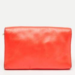 Kate Spade Neon Orange Leather Hampton Road Juliana Crossbody Bag