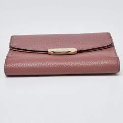 Kate Spade Pink Leather Trifold Compact Wallet