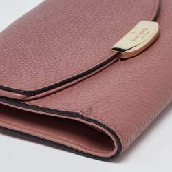 Kate Spade Pink Leather Trifold Compact Wallet