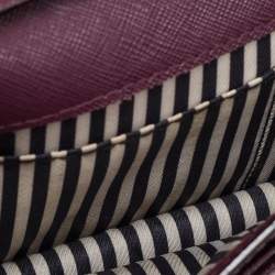 Kate Spade Burgundy Leather Flap Crossbody Bag