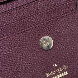 Kate Spade Burgundy Leather Flap Crossbody Bag