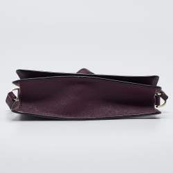 Kate Spade Burgundy Leather Flap Crossbody Bag