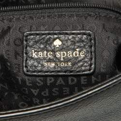 Kate Spade Black Snakeskin Embossed Leather Flap Shoulder Bag