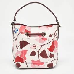 Pre Owned Kate Spade Multicolor Leather Small Eva Nouveau Bloom Bucket Bag