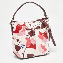 Pre Owned Kate Spade Multicolor Leather Small Eva Nouveau Bloom Bucket Bag