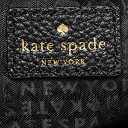 Kate Spade Black Leather Zip Shoulder Bag