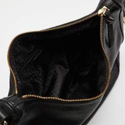 Kate Spade Black Leather Zip Shoulder Bag