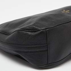 Kate Spade Black Leather Zip Shoulder Bag
