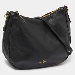 Kate Spade Black Leather Zip Shoulder Bag