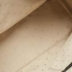 Pre Owned Kate Spade Beige/Black Leather 2 Park Avenue Beau Tote