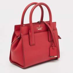 Pre Owned Kate Spade Red Leather Cameron Street Candace Tote