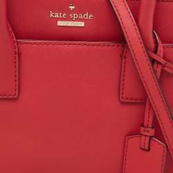 Pre Owned Kate Spade Red Leather Cameron Street Candace Tote