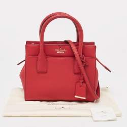 Pre Owned Kate Spade Red Leather Cameron Street Candace Tote