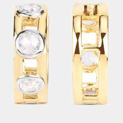 مملوكة مسبقًا أقراط حلقية بوزن 0.69 قيراط من الألماس بالذهب الأصفر عيار 14