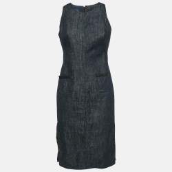 Kenzo Navy Blue Denim Jeans Sleeveless Short Dress M