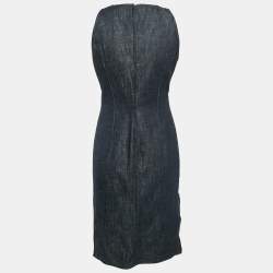 Kenzo Navy Blue Denim Jeans Sleeveless Short Dress M