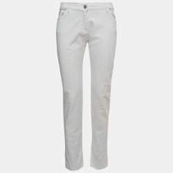Kenzo White Denim Slim Fit Jeans S 