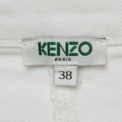 Kenzo White Denim Slim Fit Jeans S 