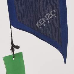 Kenzo Multicolor Printed Silk Stole 