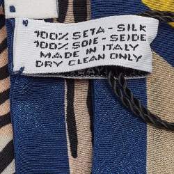 Kenzo Multicolor Printed Silk Stole 