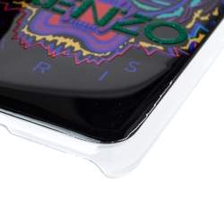 Pre Owned Kenzo Multicolor Black PVC Tiger Print iPhone X Case