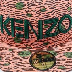 Kenzo Pink Print Cotton New Era 59 Baseball Cap Size 61.5