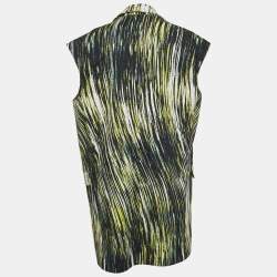 Kenzo Multicolor Printed Cotton Zip Detailed Sleeveless  Jacket M