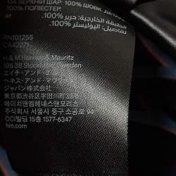 Kenzo X H&M Black Printed Silk Pleated Mini Skirt S