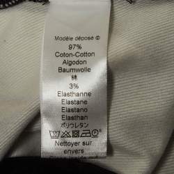 Pre Owned Kenzo Black Abstract Print Denim Skinny Jeans M Waist 30"