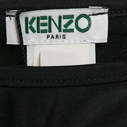 Kenzo Black Eye Print Jersey Triangular Bikini Set XS