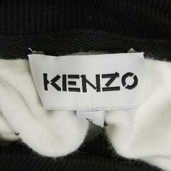Pre Owned Kenzo Grey Polar Bear Print Cotton High Neck Sweatshirt S