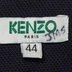Kenzo Navy Blue Wool Shift Dress L