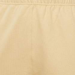 Kenzo Beige Cotton Knit Applique Detail Classic Jogger Pants S