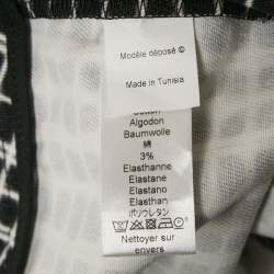 Pre Owned Kenzo Black Printed Denim Skinny Jeans M Waist 30"