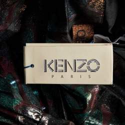 Pre Owned Kenzo Multicolor Metallic Brocade Mini Skirt S