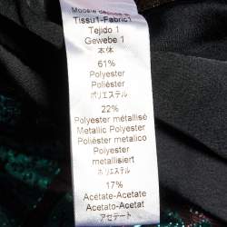 Pre Owned Kenzo Multicolor Metallic Brocade Mini Skirt S