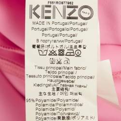 Pre Owned Kenzo Pink Jersey Sleeveless Flared Mini Dress XS