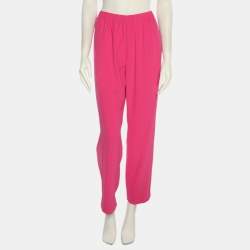 Pre Owned Kenzo Pink Crepe Trouser S