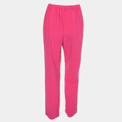 Pre Owned Kenzo Pink Crepe Trouser S