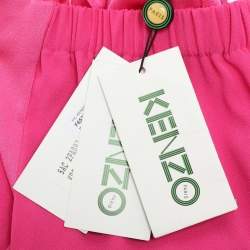 Pre Owned Kenzo Pink Crepe Trouser S