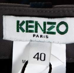 Kenzo Multicolor Abstract Print Side Slit Detail Fitted Skirt M